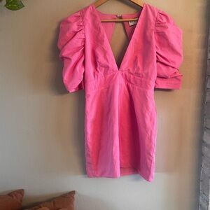 RNWY THE LABEL Puff Sleeve Mini ‎ Dress